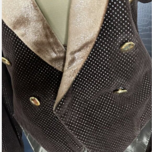 John Kristiansen Velvet Like Sequin Fur Costume Jacket with Tails-Beast Style - Picture 4 of 7